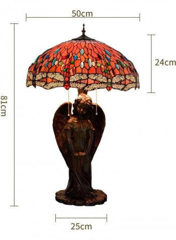 Retro Lighting Table Lamp Living Room Yellow 83x52x52cm