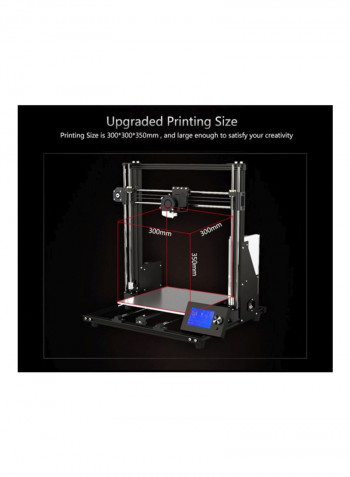 A8 Plus DIY 3D Printer Kit Black/Silver