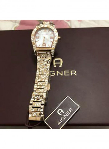 ساعة يد بعقارب فاينزا مقاومة للماء طراز M A134304 للنساء