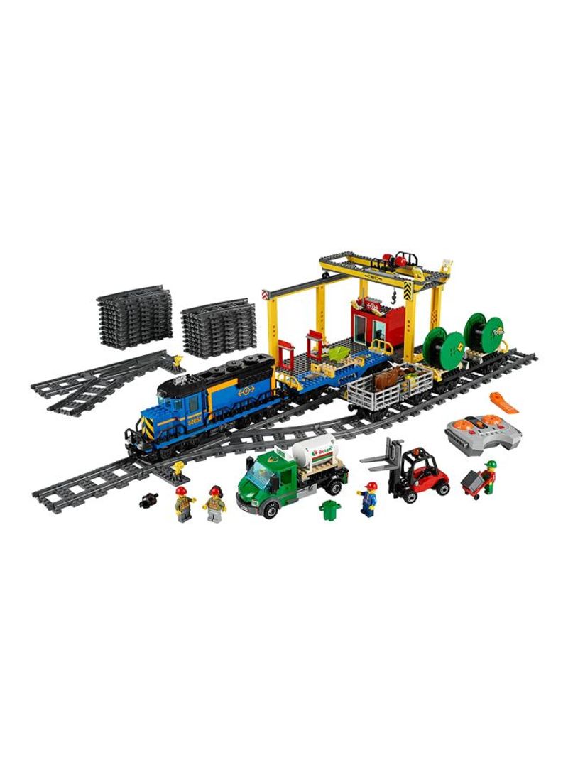 888-Piece City Cargo Train Building Set 60052