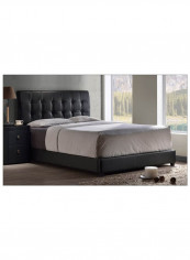 Lusso Tufted Bed With Mattress Black 180 x 200centimeter