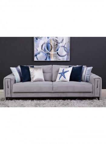 3-Seater Summerford Sofa Grey 100x80x225cm