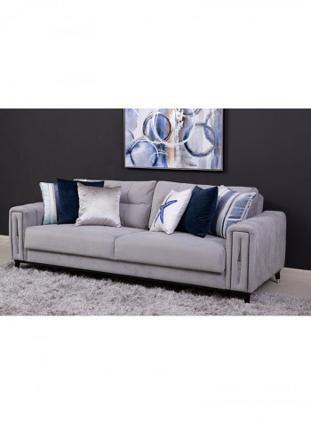 3-Seater Summerford Sofa Grey 100x80x225cm