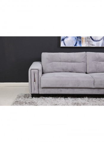 3-Seater Summerford Sofa Grey 100x80x225cm