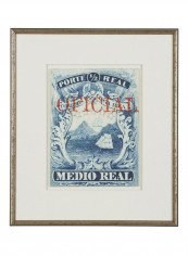 Medio Real Wall Art Blue/White 57.785 x 67.945centimeter