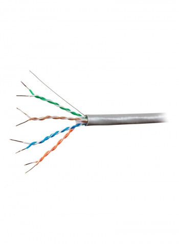 UTP Cat6A 23AWG Ethernet Bulk Cable 1000feet Grey/Blue/Orange