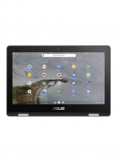 Chromebook Flip C214 Convertible 2-In-1 Laptop With 11.6-Inch Display, Celeron Processor/4GB RAM/32GB eMMC/Intel UHD Graphics 600 Black