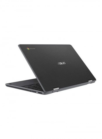 Chromebook Flip C214 Convertible 2-In-1 Laptop With 11.6-Inch Display, Celeron Processor/4GB RAM/32GB eMMC/Intel UHD Graphics 600 Black
