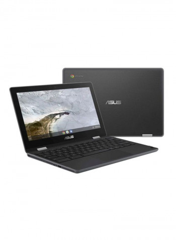 Chromebook Flip C214 Convertible 2-In-1 Laptop With 11.6-Inch Display, Celeron Processor/4GB RAM/32GB eMMC/Intel UHD Graphics 600 Black