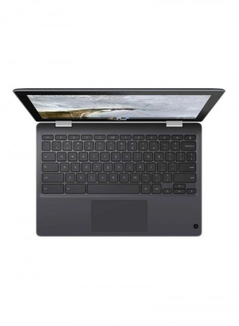 Chromebook Flip C214 Convertible 2-In-1 Laptop With 11.6-Inch Display, Celeron Processor/4GB RAM/32GB eMMC/Intel UHD Graphics 600 Black