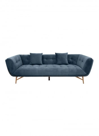 Sansa 3-Seater Sofa Blue/Brown 232x89x75cm