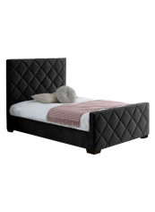 Bed Frame With Mattress Black 180 x 200centimeter