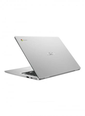 Chromebook C423N Laptop With 14-Inch Display, Celeron Processor/4GB RAM/32GB eMMc SSD/Intel HD Graphics 500 Silver