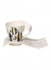 12-Piece Nwc Moori Idol Mug With Plate Set White/Black/Yellow reviews 12-Piece Nwc Moori Idol Mug With Plate Set White/Black/Yellow
