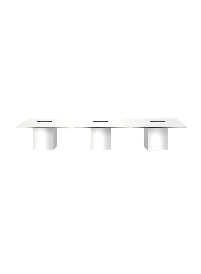 3-Piece Projekt 7 Conference Table White