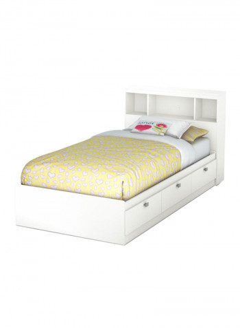 Spark Twin Mates Bed With Mattress White Super King