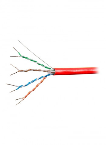 UTP Cat6A 23AWG Ethernet Bulk Cable 1000feet Red/Green/Blue