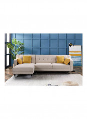 Celina Left Corner Fabric Sofa Beige