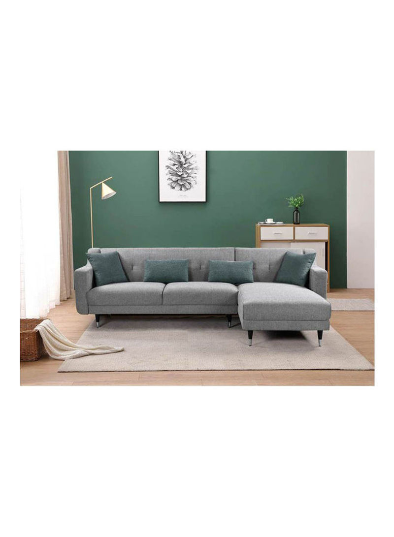 Celina Right Corner Fabric Sofa Grey