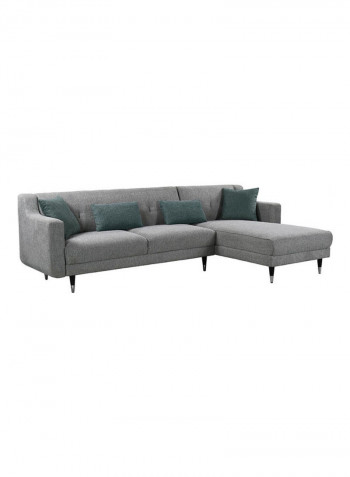 Celina Right Corner Fabric Sofa Grey