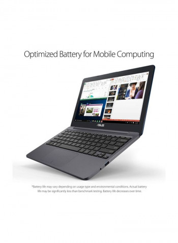 VivoBook E203NA Convertible 2-In-1 Laptop With 11.6-Inch Display, Celeron Processor/4GB RAM/32GB eMMC/Intel HD Graphics Blue