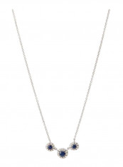 18K Gold Diamond & Sapphire Studded Necklace reviews 18K Gold Diamond & Sapphire Studded Necklace