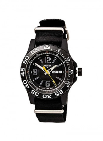 ساعة يد بعقارب ومقاومة للماء طراز P6600.41F.OS.01 للرجال