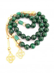 Natural Malachite Stone With Genuine Authentic Colombian Emerald 18K Gold Plated Beads Bracelet reviews Natural Malachite Stone With Genuine Authentic Colombian Emerald 18K Gold Plated Beads Bracelet