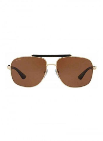 Polarized Pilot Sunglasses - Lens Size: 60 mm للرجال