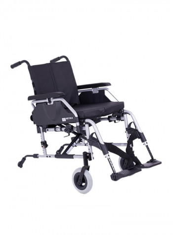 Foldable Lightweight Wheelchair With Adjustable Armrest And Footrest