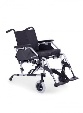 Foldable Lightweight Wheelchair With Adjustable Armrest And Footrest