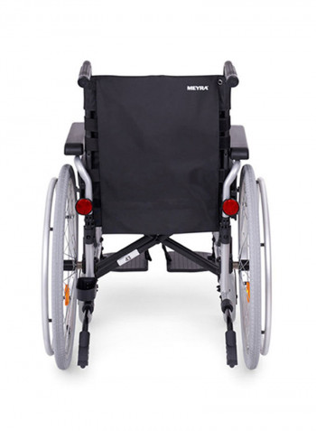 Foldable Lightweight Wheelchair With Adjustable Armrest And Footrest