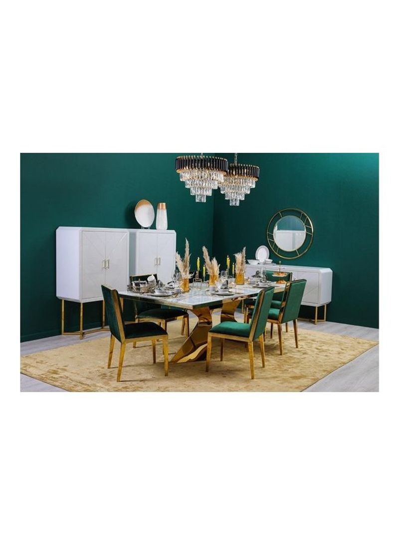 Ciyan Dining Table White/Green