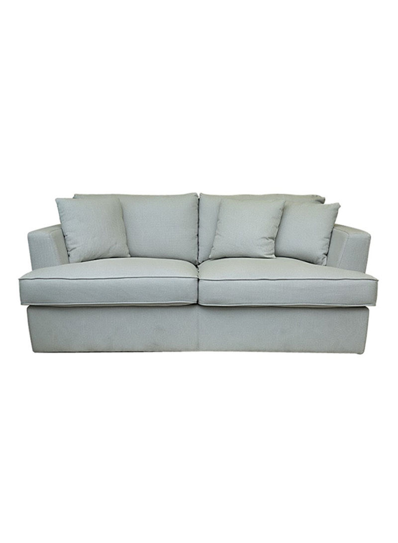 Shaggy 2-Seater Sofa Grey