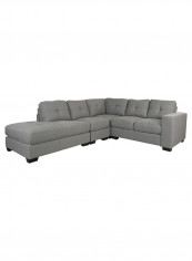 Costa 6-Seater Left Corner Sofa Grey/Black