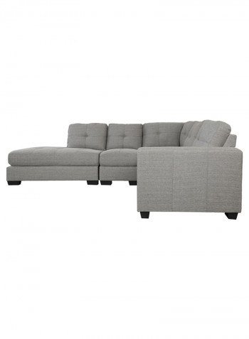 Costa 6-Seater Left Corner Sofa Grey/Black