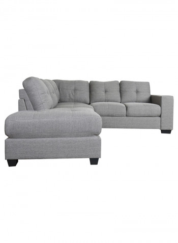 Costa 6-Seater Left Corner Sofa Grey/Black