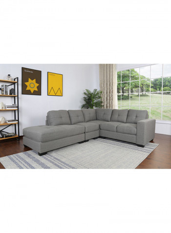 Costa 6-Seater Left Corner Sofa Grey/Black