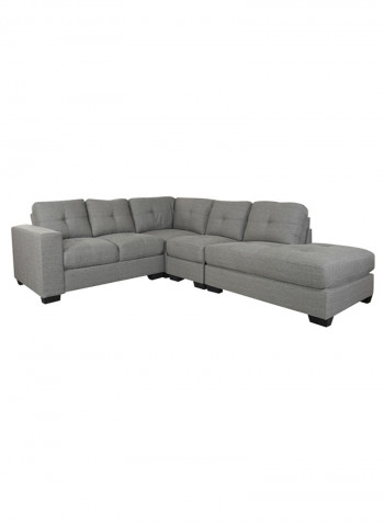 Costa 6-Seater Right Corner Sofa Grey/Black
