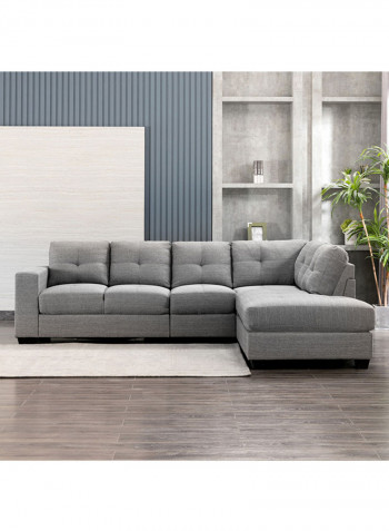 Costa 6-Seater Right Corner Sofa Grey/Black