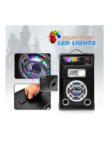 Portable Tower Speaker System PSUFM626LED Black