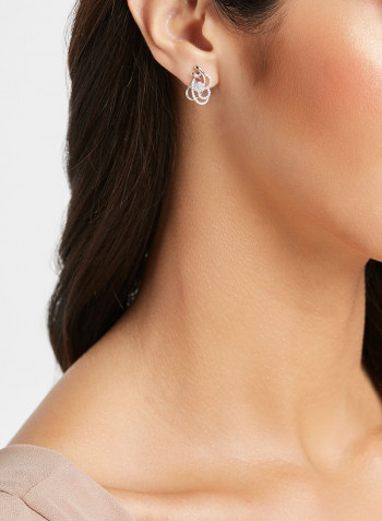 18 Karat White Gold Diamond Earrings