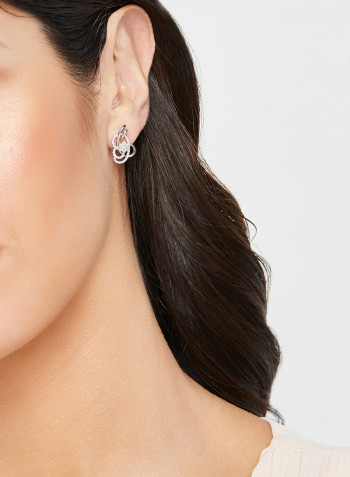 18 Karat White Gold Diamond Earrings