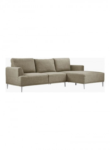 Stella Right Facing Corner Sofa Beige 80 x 251 x 163cm