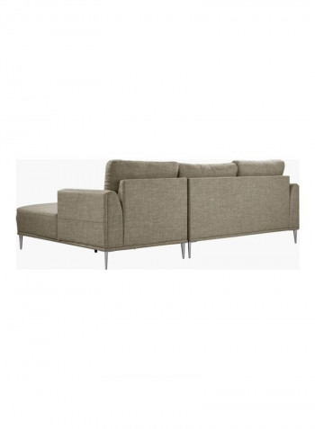Stella Right Facing Corner Sofa Beige 80 x 251 x 163cm