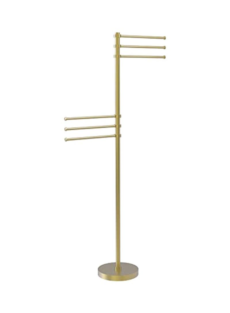 Pivoting Arms Towel Stand Gold 12inch