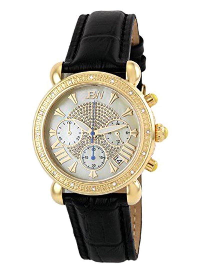 Women's Victory 0.16 Ctw Diamond 18K Gold-Plated Stainless-Steel Watch Jb-6210L-A