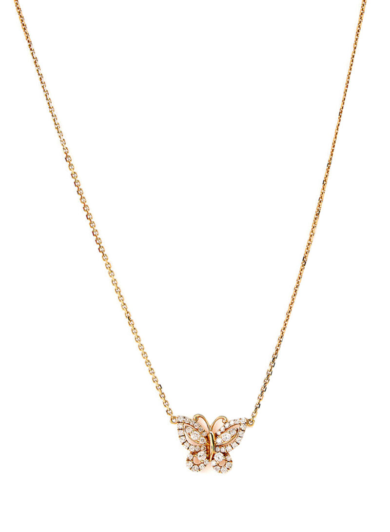 18K Gold Diamond Studded Necklace