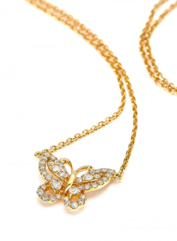 18K Gold Diamond Studded Necklace
