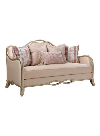 2 Seater Fabric Sofa Beige